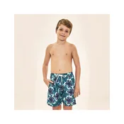 Shorts Aqua Hibiscus Kids Upf50+
