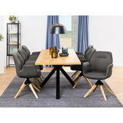 jedilnica set Oakland 941 76x90x220cm
