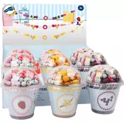 Small foot Majhna noga Lesene kroglice Candy 1pc rdeča