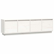 TV ormaric bijeli 156 x 37 x 45 cm od masivne borovine