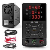 shumee Servis laboratorijskega napajalnika 60V 5A, nastavljiv, natančen USB CC CV