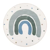 Zelena/slonokoščena otroška preproga o133 cm Joyful Mint – FD