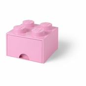 Svetlo rožnata kvadratna škatla za shranjevanje LEGO®