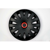 CAR 888 ACCESSORIES Univerzalne Ratkapne 15 Black/Red Abs Set