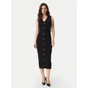 MICHAEL Michael Kors Pletena obleka MT683J25ZV Črna Slim Fit