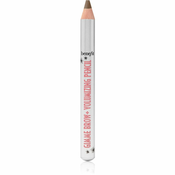 Benefit Gimme Brow+ Volumizing Pencil Mini vodoodporen svinčnik za obrvi za volumen odtenek 4 Warm Deep Brown 0,6 g