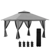 Homestar Paviljon na zložljivo postavitev 392x392x283 cm temno siva