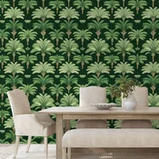 Tapeta zelene palme na temnem ozadju - 147x270