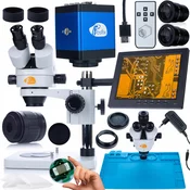 Rosfix ROSFIX MERCURY PRO MSMP-T-PS1 KOMPLET MIKROSKOPA + KAMERA DRACO BLUE PRO KMDBP-HDMI-VGA+SILIKONSKA PODLOGA 480X320MM+ROČAJ Z 8-PALČNIM ZASLONOM, (22084134)