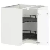 METOD Pod.ugao.ormaric s roto-mehanizmom, bela/Voxtorp matirano bela, 88x88 cm
