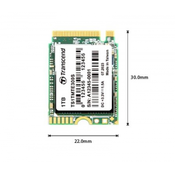 SSD Transcend M.2 PCIe NVMe 512GB 300S 2230, 2000/1100 MB/s, 3D TLC, DRAM-less