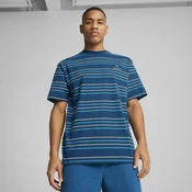 Mens Puma Manchester City MMQ Striped T-Shirt, Blue, Size XL, Clothing