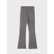 Sinsay - Rebraste flare pantalone - tamno siva