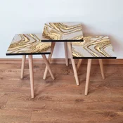Hanah Home Set klub stocica 3Shp275, 3 komada, Ljubicasta