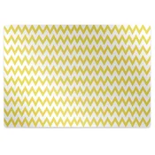 Decormat Podloga za zaščito tal Yellow zigzags 120x90 cm 2 cm