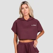 GymBeam Women‘s Relay Cropped Hoodie Fig