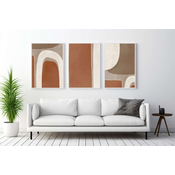 WALLXPERT Dekorativna uramljena MDF slika (3 komada) Mp3 00112 30 x 40