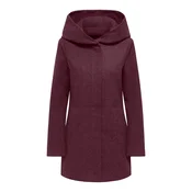 ONLY Prehoden plašč ONLBLAKE vinsko rdeča