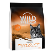 Wild Freedom suha mačja hrana 2 x 400 g po posebni ceni! - Adult Wide Country Sterilised perutnina - recept brez žit