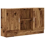 Vidaxl Komoda starinski les 120x30,5x70 cm iverna plošča