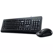 GENIUS KM-160 USB YU crna tastatura+ USB crni miš
