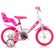 Dino bikes Otroško kolo, belo-rožnato 12
