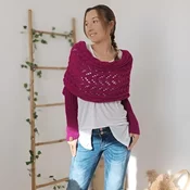 Pletenina z rokavi | KNITKA, Vijolična