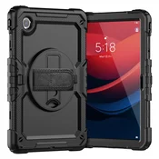 INF Zaščitno silikonsko ohišje s stojalom, združljivo z Lenovo Tab M10 HD (2. gen) 10.1 2020 - Črno, (5000080672)