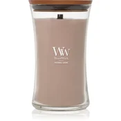 WoodWick dišeča sveča, velika vaza, PatchouliCreme, 609 g