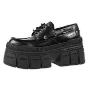 Škornji s polno peto - GOSPHER - BUFFALO - 1622686-BLK
