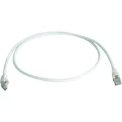 Telegärtner RJ45 omrežni priključni kabel CAT 6A S/FTP 0.25 m bele barve z zaščito pred gorenjem, brez halogena Telegärtner