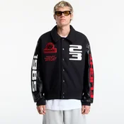 Bomber Jordan Flight Mens Varsity Jacket Black/ Black/ University Red M