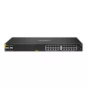 HPE Hewlett Packard Enterprise Aruba 6000 24G Class4 PoE 4SFP 370W Managed L3 Gigabit Ethernet (10/100/1000) Power over Ethernet (PoE) 1U (R8N87A)