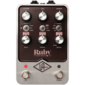 Pedala za zvucne efekte Universal Audio - Ruby 63, zlatno/crvena