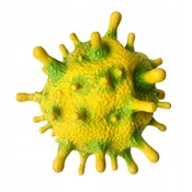 Korbi Zelena lateksna maska Virus