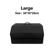 KJB Zložljiv organizator prtljažnika s pokrovom, črn, L, 50 x 30 x 28 cm