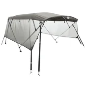 Vidaxl Bimini tenda s 4 loki in stranicami 243x(170-182)x137 cm