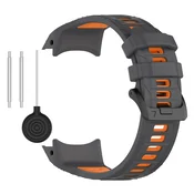 INF Garmin Instinct 3 Dvobarvni Silikonski Pašček za Uro Orange Model 2, (22064167)