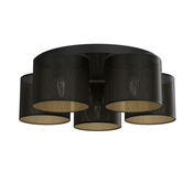 Plafonski luster LOFT SHADE 5xE27/60W/230V crna/zlatna