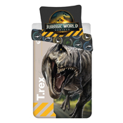 Enojna bombažna otroška posteljnina 140x200 cm Jurassic World T-Rex – Jerry Fabrics