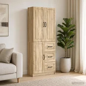 vidaXL Set omar 2 pcs Sonoma hrast Inženirski les
