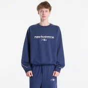 Mikina New Balance Trackside French Terry Crew Nb Navy XL