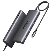 Ugreen UGREEN HUB USB-C 2X HDMI 3X USB ZA PRENOSNIK IN MAC 8K PD 100W
