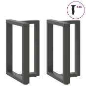 Noge za blagovaonski stol T-oblika 2 kom antracit 50x35x(72-73) cm celik