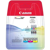 Više pakiranje tintnih kartridža CLI-521KIT za pisace Pixma iP3600 i iP3600, CANON, c+m+y, 39 ml, 2934B010/CLI-521KIT