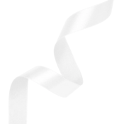 Satenasti trak – bel, 1,2 cm x 23 m