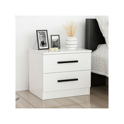 Hanah Home Nocni ormaric Kale 50x40x47cm Bijeli