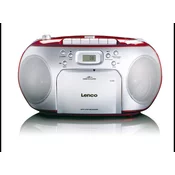 Lenco SCD-42 Red,Silver CD radio