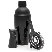 LEOPOLD VIENNA Acolon komplet za koktajle, mat črn, 500 ml, 3-delni, višina: 255 mm, premer: 89 mm