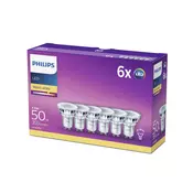 Komplet 6x LED sijalica Philips GU10/4,6W/230V 2700K
